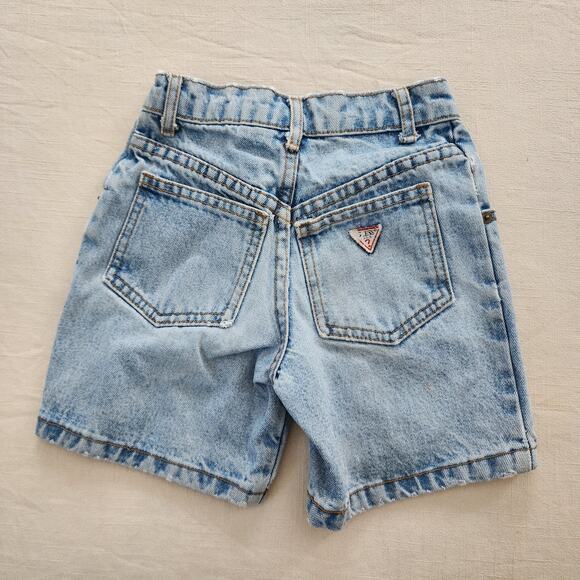 Vintage Guess Light Wash Jean Shorts kids 6 - Picture 3 of 6